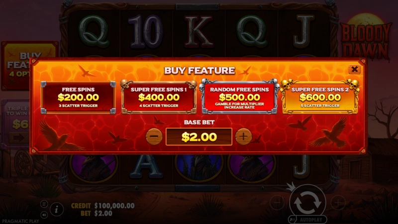 Bloody Dawn Slot Nákup Funkce