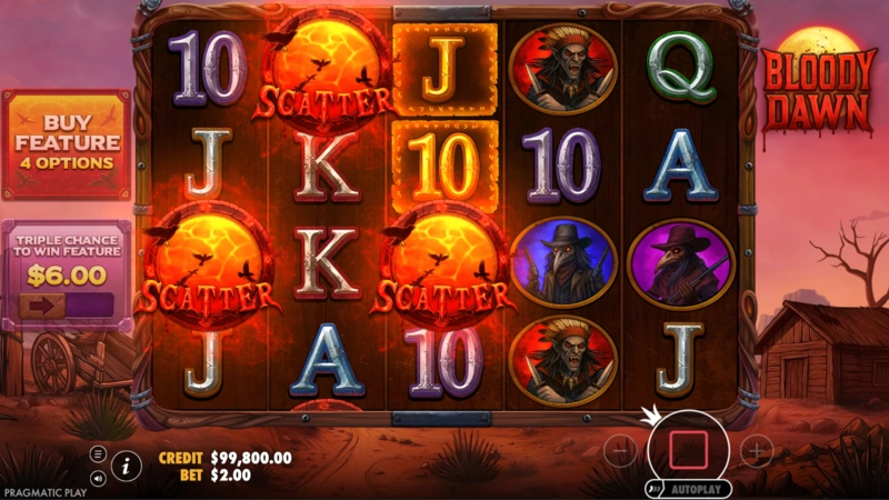 Bloody Dawn Slot Game Scatter Symboly