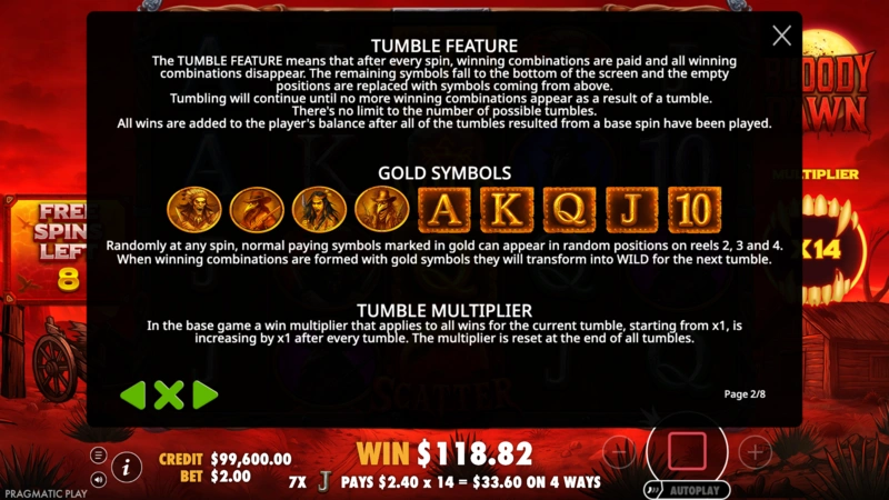 Bloody Dawn Slot Game Symboly